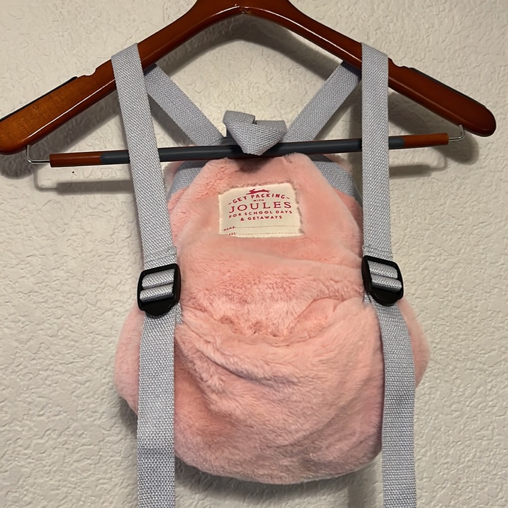 Joules Fuzzy Bunny Backpack - Picture 5 of 9